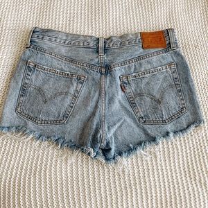 LEVI’s High Rise Denim cutoffs